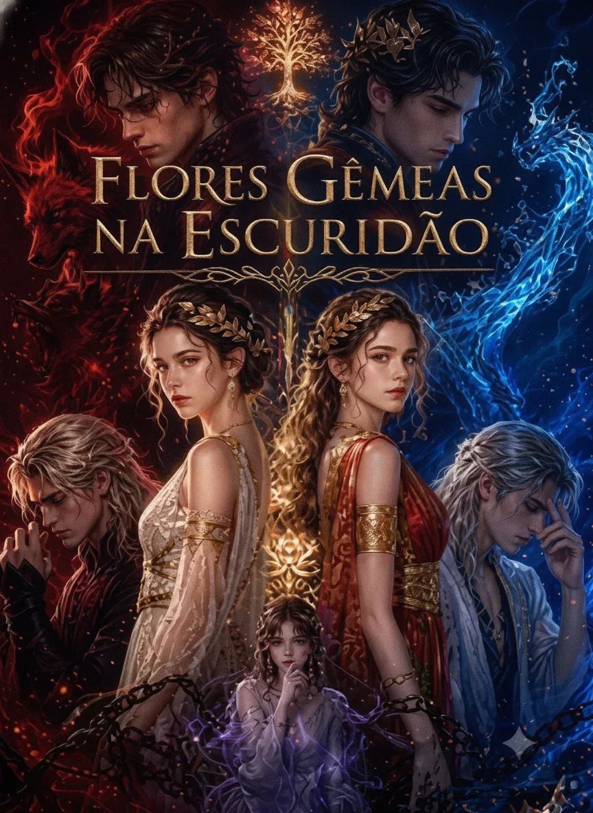 Pôster de Flores Gêmeas na Escuridão